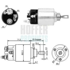 Comprar Solenoide de arranque de HOFFER 6646154 a bajo precio de 33,45 €