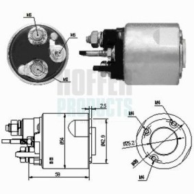 Compre Solenoide de arranque de HOFFER online para Megane III Hatchback (BZ0/1, B3) a precios moderados