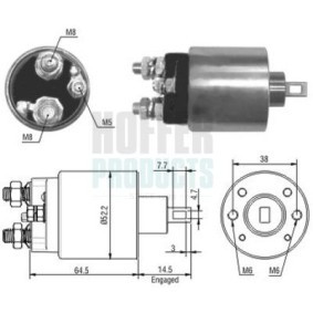Comprar Solenoide de arranque de HOFFER 6646166 a bajo precio de 30,78 €