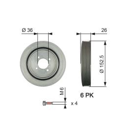 Acquista Puleggia cinghia albero a gomiti da GATES TVD1011A a buon mercato per soli 48,62 €