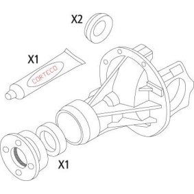 Dichtungssatz, Differential 19536212