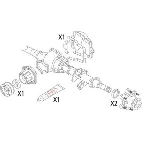 Dichtungssatz, Differential 19536273