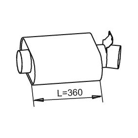 Mittelschalldämpfer 51390