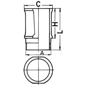 Köp Cylinderfoder av KOLBENSCHMIDT 89301110 till det låga priset 573,91 kr