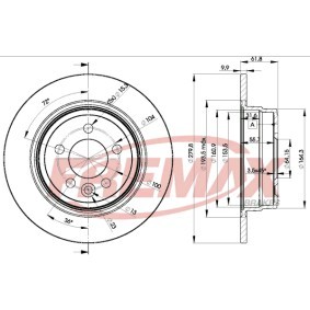 Bremsscheibe für MG von FREMAX