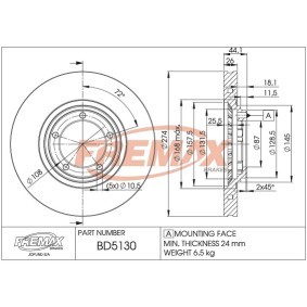 Acquista Disco freno da FREMAX BD-5130 a buon mercato per soli 78,53 €