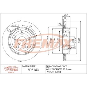 Comprar Disco de freno de FREMAX BD-5153 a bajo precio de 116,88 €