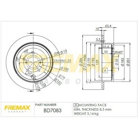 Acquista Disco freno da FREMAX BD-7083 a buon mercato per soli 90,24 €