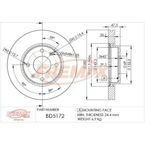 Acquista Disco freno da FREMAX BD-5172 a buon mercato per soli 81,62 €