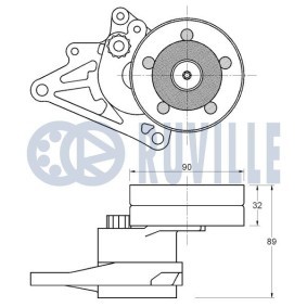 Spannrolle, Zahnriemen von RUVILLE