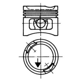 Achetez des Piston KOLBENSCHMIDT 93867710 à prix pour 105,96 €