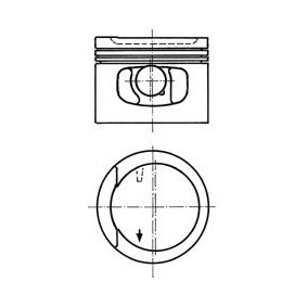 Achetez des Piston KOLBENSCHMIDT 91128600 à prix pour 183,51 €