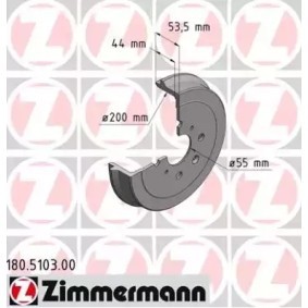 Bremstrommel für TOYOTA von ZIMMERMANN