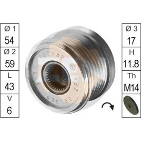 Comprar Rueda libre de alternador de ERA 219079 a bajo precio de 32,94 €