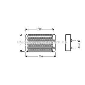 Acquista Scambiatore calore per riscaldamento abitacolo da PRASCO LC6031 a buon mercato per soli 139,02 €