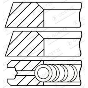 Achetez des Jeu de segments de pistons GOETZE ENGINE 08-319500-10 à prix pour 37,72 €