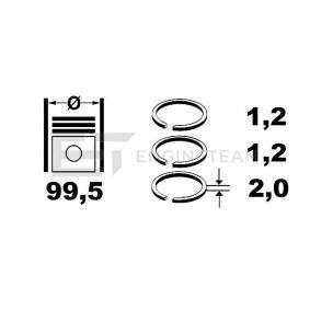 Kolbenringsatz R4000700
