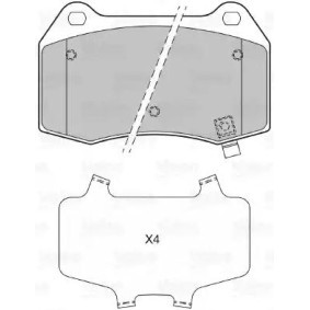 Acquista Kit pastiglie freni da VALEO 601386 a buon mercato per soli 46,55 €
