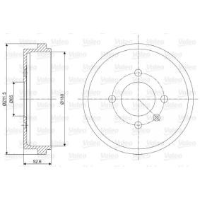 Comprar Tambor de freno de VALEO 237073 a bajo precio de 39,01 €