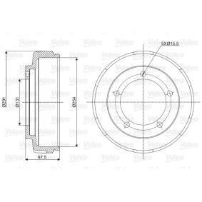 Comprar Tambor de freno de VALEO 237040 a bajo precio de 34,79 €