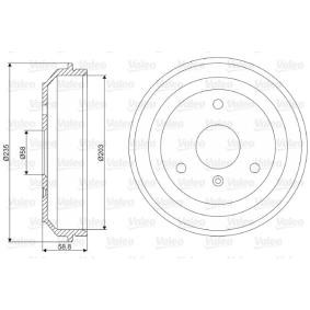 Comprar Tambor de freno de VALEO 237035 a bajo precio de 37,55 €