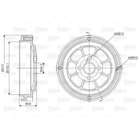 Comprar Tambor de freno de VALEO 237022 a bajo precio de 37,17 €