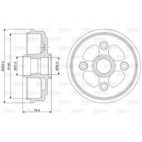 Comprar Tambor de freno de VALEO 237067 a bajo precio de 44,53 €
