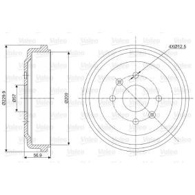 Comprar Tambor de freno de VALEO 237041 a bajo precio de 40,90 €