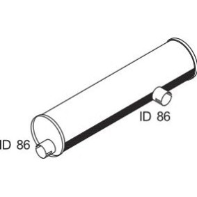 Mittel- / Endschalldämpfer von DINEX 67300