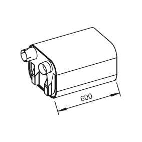 Mittelschalldämpfer 51332