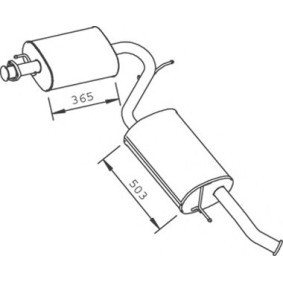 Mittel- / Endschalldämpfer 33326 für BOXER Bus (230P) für 310,96 CHF