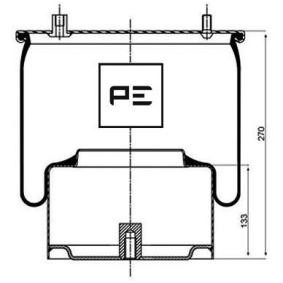 Acquista Soffietto, Sospensione pneumatica da PETERS ENNEPETAL 084.052-73A a buon mercato per soli 149,76 €