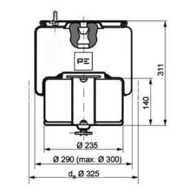 Acquista Soffietto, Sospensione pneumatica da PETERS ENNEPETAL 084.282-71A a buon mercato per soli 137,58 €