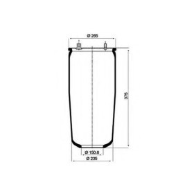 Acquista Soffietto, Sospensione pneumatica da PETERS ENNEPETAL 084.052-41A a buon mercato per soli 245,02 €