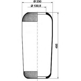 Acquista Soffietto, Sospensione pneumatica da PETERS ENNEPETAL 084.061-40A a buon mercato per soli 158,94 €