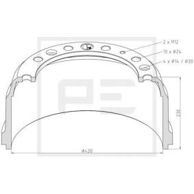 Bremstrommel für DAF von PETERS ENNEPETAL