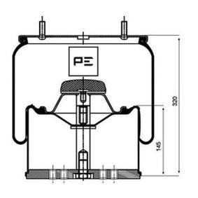 Federbalg, Luftfederung von PETERS ENNEPETAL für 205 II (20A/C) günstig online kaufen