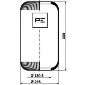 Acquista Soffietto, Sospensione pneumatica da PETERS ENNEPETAL 084.086-70A a buon mercato per soli 45,32 €
