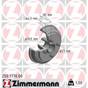 Bremstrommel 250.1770.00 von ZIMMERMANN günstig für 49,92 € online kaufen