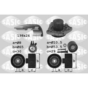 FIAT Wasserpumpe + Zahnriemensatz von SASIC