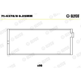 Köp Vevstakslager av GLYCO 71-4378/8 0.25mm till det låga priset 891,70 kr
