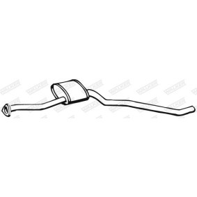 Mittelschalldämpfer von WALKER für Senator Mk2 (B) (V88) günstig online kaufen