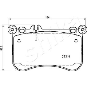 SSANGYONG Bremsscheibe von ASHIKA