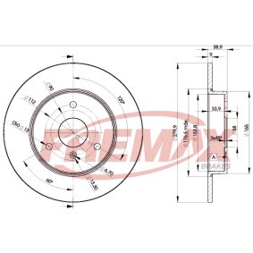 Comprar Disco de freno de FREMAX BD-4341 a bajo precio de 57,19 €