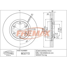 Comprar Disco de freno de FREMAX BD-2772 a bajo precio de 102,34 €