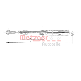 Handbremsseil von METZGER günstig für 7,86 €