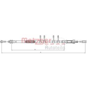 Handbremsseil für VAUXHALL von METZGER