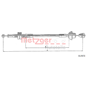 Gaszug von METZGER günstig für 9,70 €