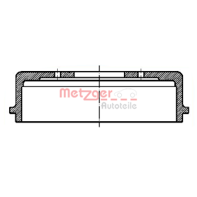 Bremstrommel von METZGER günstig für 21,81 €