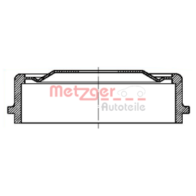 Bremstrommel von METZGER günstig für 18,87 €